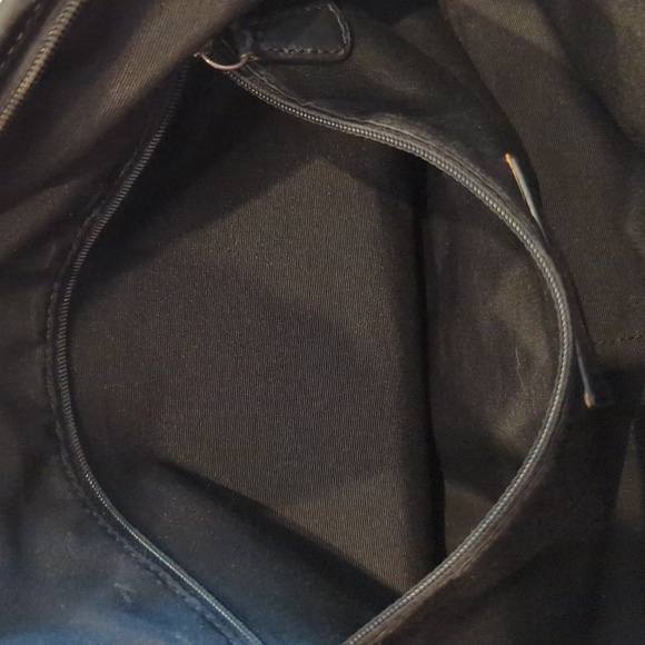 Coach Leah Black and Gray Sateen Handbag - Picture 7 of 12